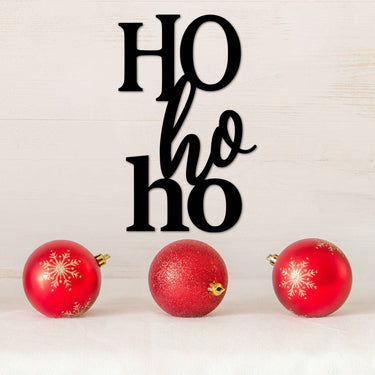 Ho Ho Ho Metal Sign | Christmas Decor | Metal Rustic Holiday Decor | Christmas Sign | Metal Door Hanger | Santa Sign | Winter Decor